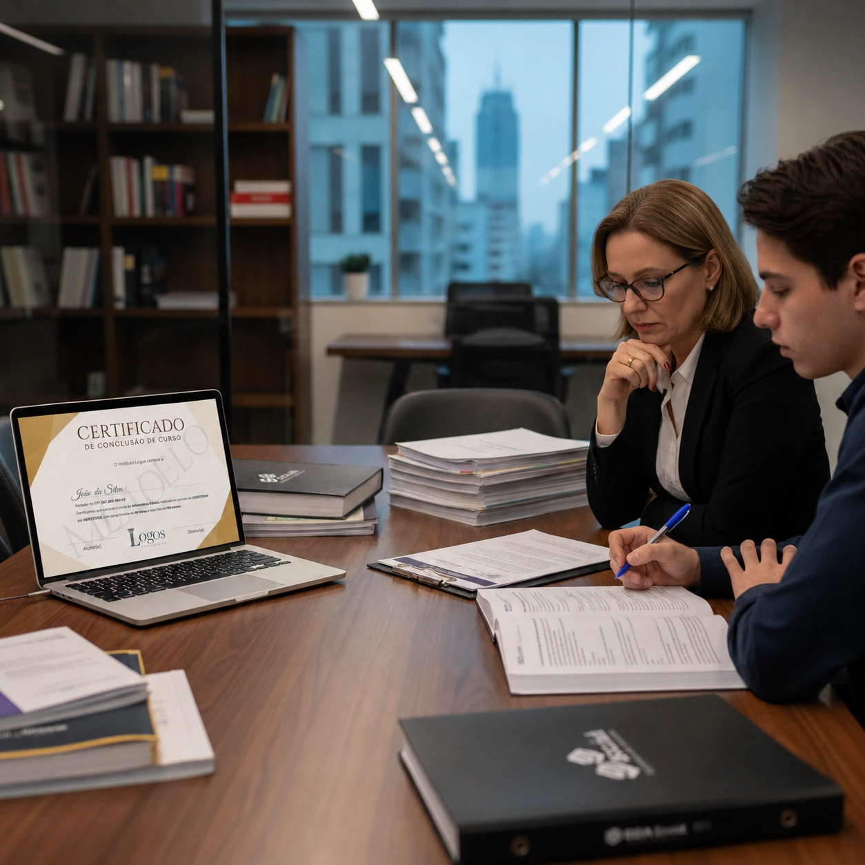 Produção de conteúdo e certificação no LOGOS